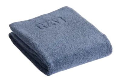 Serviette de Toilette HAY Mono Organic Steel Blue (50 x 90 cm) Nouveauté