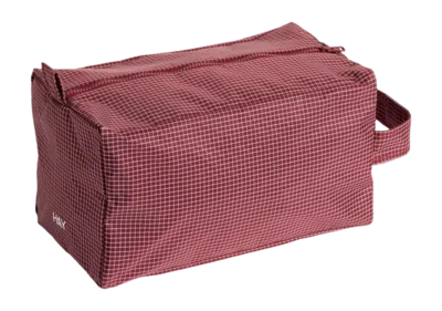 Produit De Marque Trousse de Toilette HAY Grid Wash Bag Medium Burgundy