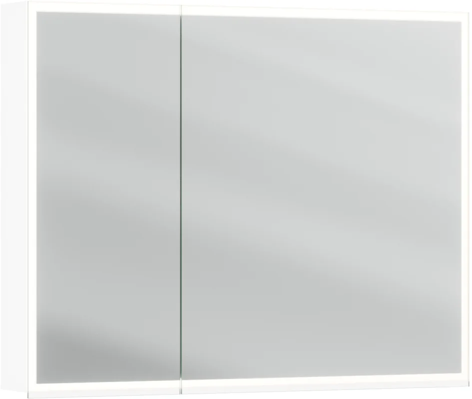 Armoire de toilette Alterna luuna LED plus avec éclairage inférieur/supérieur Blanc premium Couleur de lumière réglable en continu 2700-6500 K Meilleure Vente