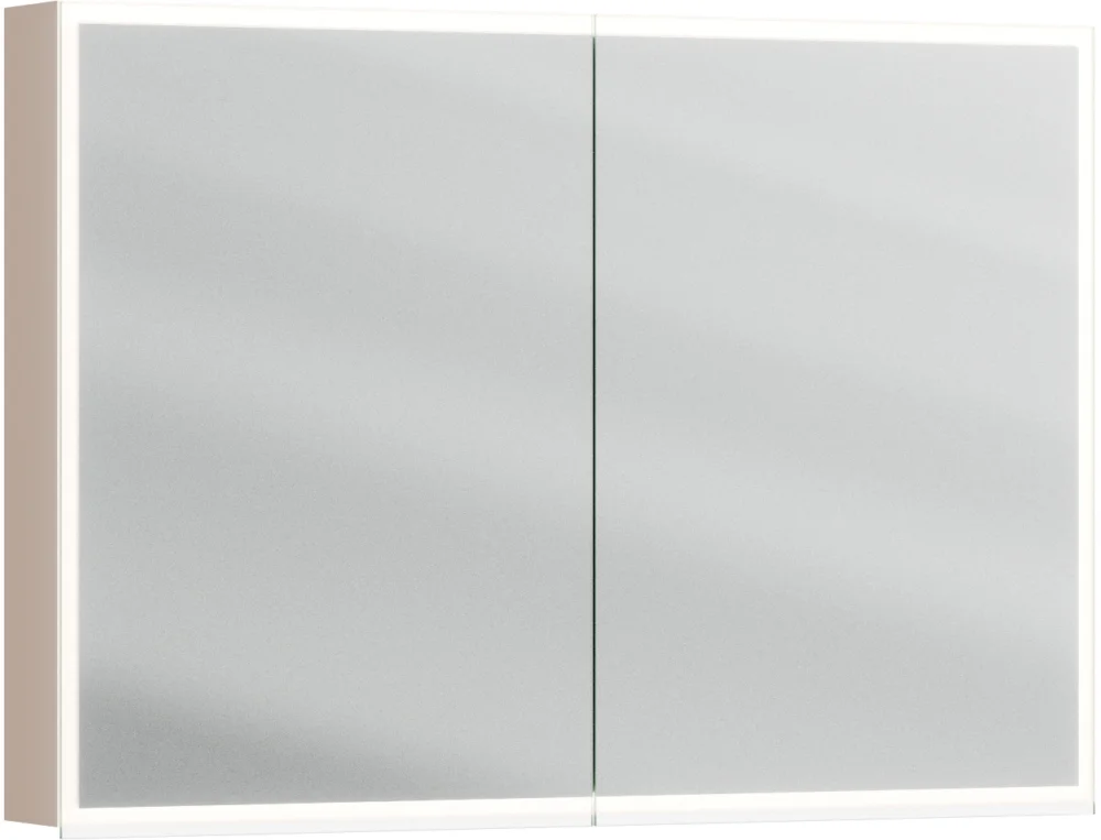 Armoire de toilette Alterna luuna LED plus avec éclairage inférieur/supérieur Almond beige Couleur de lumière réglable en continu 2700-6500 K Acheter Direct