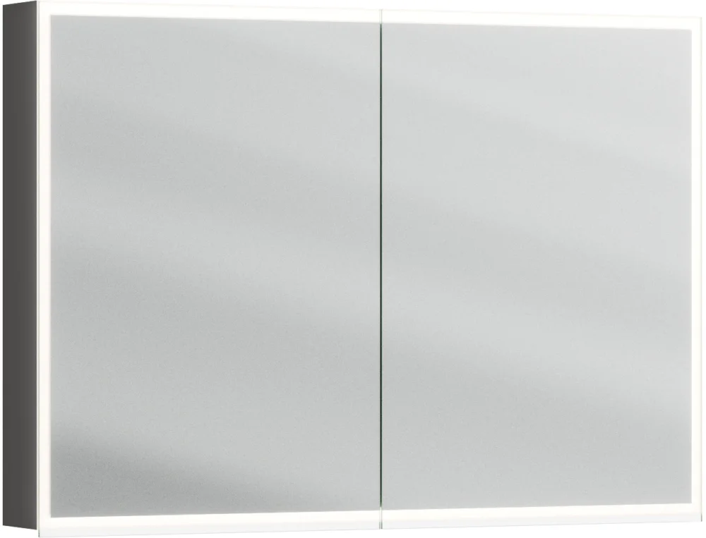 Réduction Armoire de toilette Alterna luuna LED plus avec éclairage inférieur/supérieur Darkgray Couleur de lumière réglable en continu 2700-6500 K