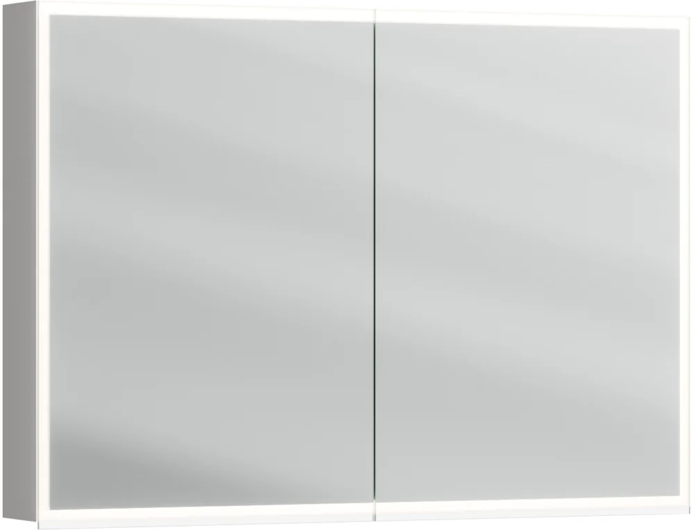 Marque Armoire de toilette Alterna luuna LED plus avec éclairage inférieur/supérieur Grigio efeso Couleur de lumière réglable en continu 2700-6500 K