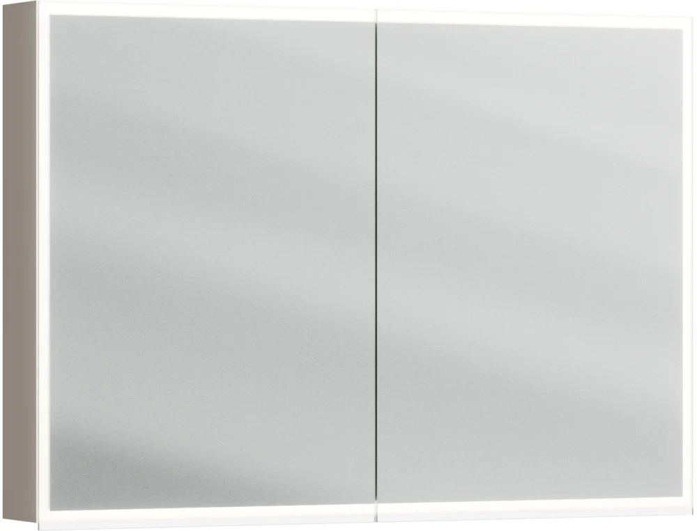Armoire de toilette Alterna luuna LED plus avec éclairage inférieur/supérieur Cubanit grey Couleur de lumière réglable en continu 2700-6500 K Marque