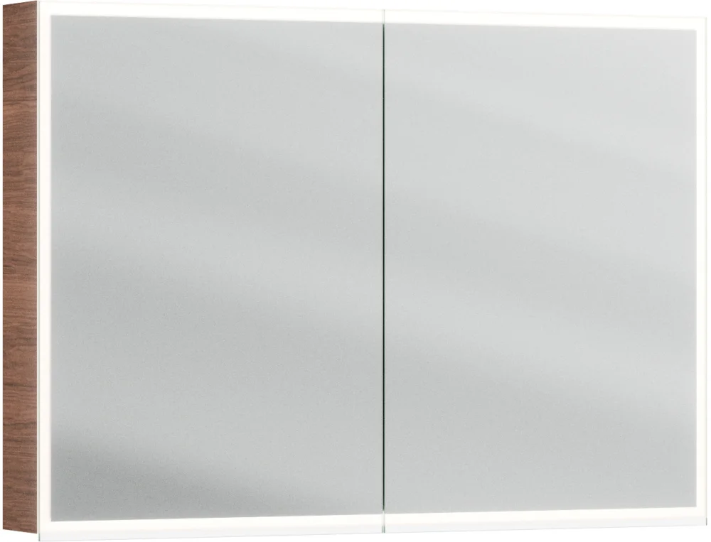 Armoire de toilette Alterna luuna LED plus avec éclairage inférieur/supérieur American walnut Couleur de lumière réglable en continu 2700-6500 K Soldes