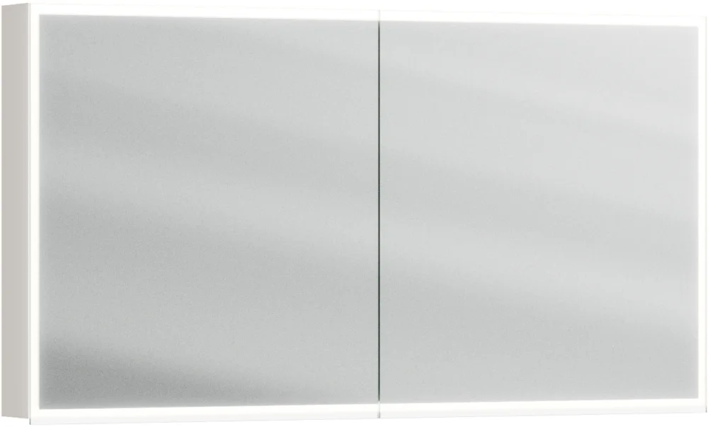 Armoire de toilette Alterna luuna LED plus avec éclairage inférieur/supérieur Greige Couleur de lumière réglable en continu 2700-6500 K Offre Limitée