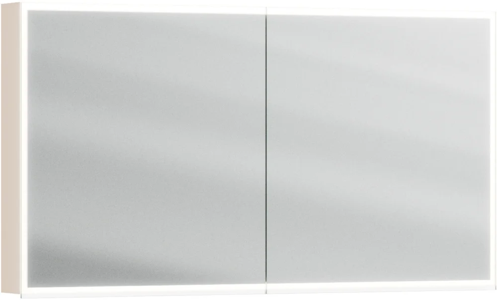 Armoire de toilette Alterna luuna LED plus avec éclairage inférieur/supérieur Cashmere grey Couleur de lumière réglable en continu 2700-6500 K Quantité Limitée