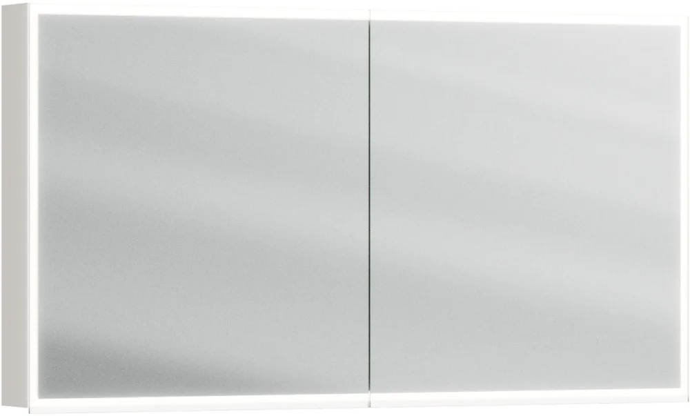 Jusqu'à Épuisement Des Stocks Armoire de toilette Alterna luuna LED plus avec éclairage inférieur/supérieur Pearl grey Couleur de lumière réglable en continu 2700-6500 K