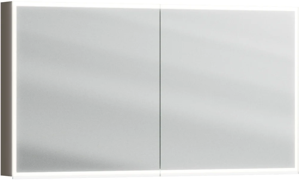 Nouvelle Collection Armoire de toilette Alterna luuna LED plus avec éclairage inférieur/supérieur Lava grey Couleur de lumière réglable en continu 2700-6500 K