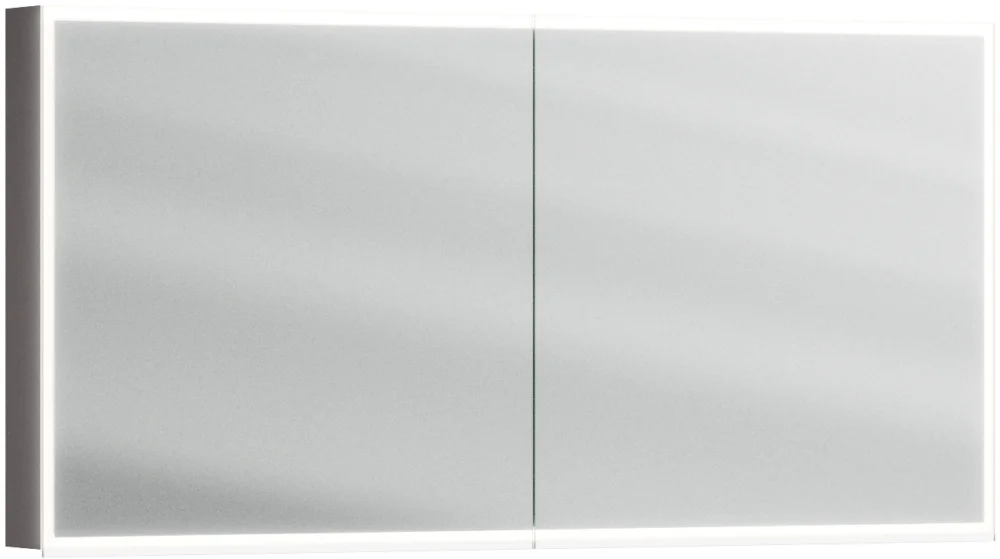 Prix Bas Armoire de toilette Alterna luuna LED plus avec éclairage inférieur/supérieur Cacao orinoco Couleur de lumière réglable en continu 2700-6500 K