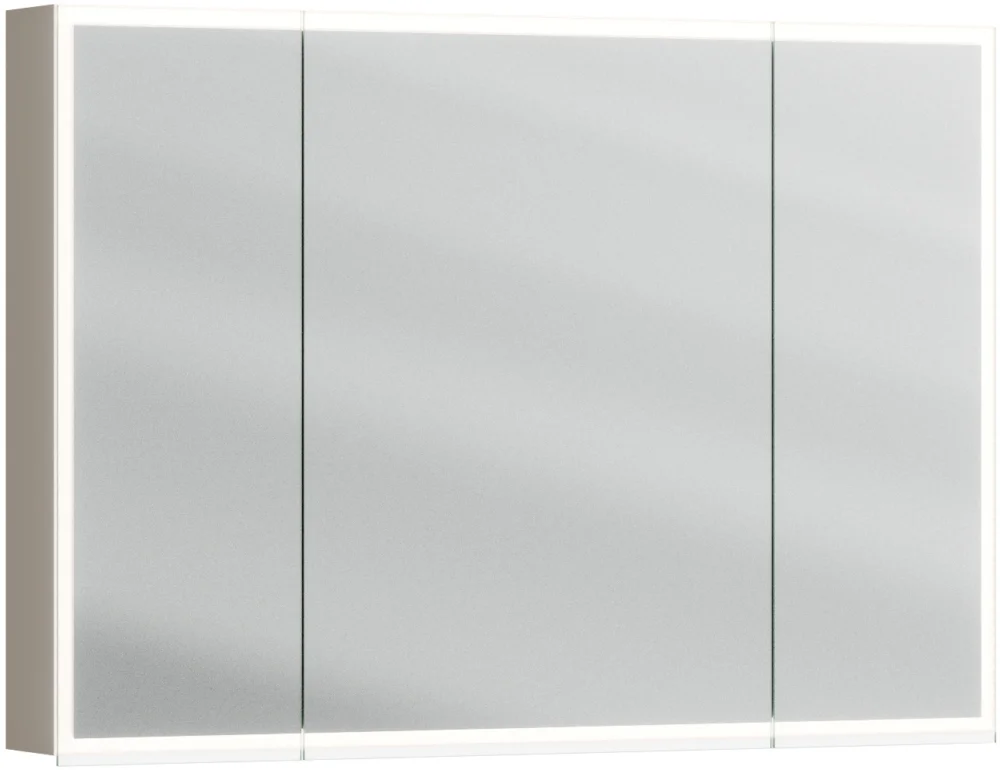 Armoire de toilette Alterna luuna LED plus avec éclairage inférieur/supérieur Dark taupe Couleur de lumière réglable en continu 2700-6500 K Vente Flash