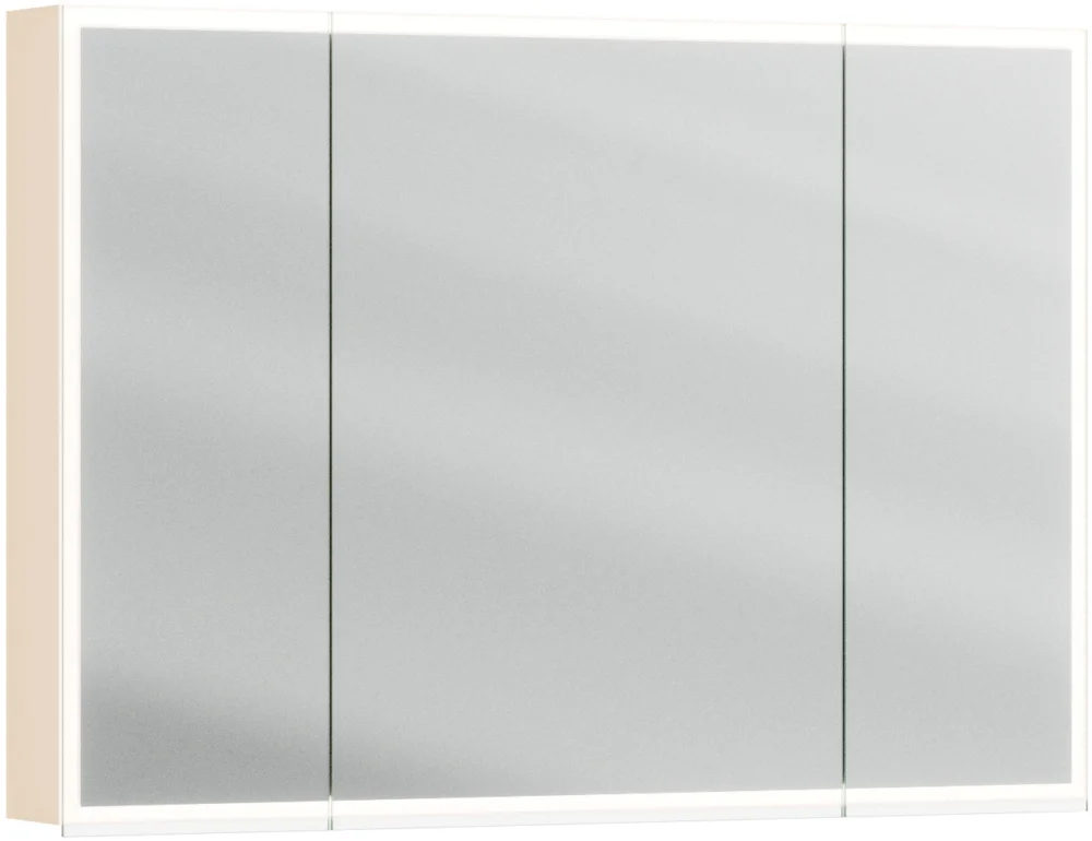 Armoire de toilette Alterna luuna LED plus avec éclairage inférieur/supérieur Sandbeige Couleur de lumière réglable en continu 2700-6500 K Bon Marché