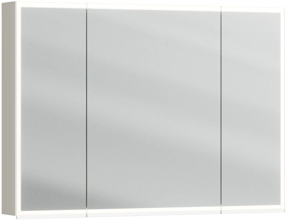 Armoire de toilette Alterna luuna LED plus avec éclairage inférieur/supérieur Pebble grey Couleur de lumière réglable en continu 2700-6500 K Commander Maintenant