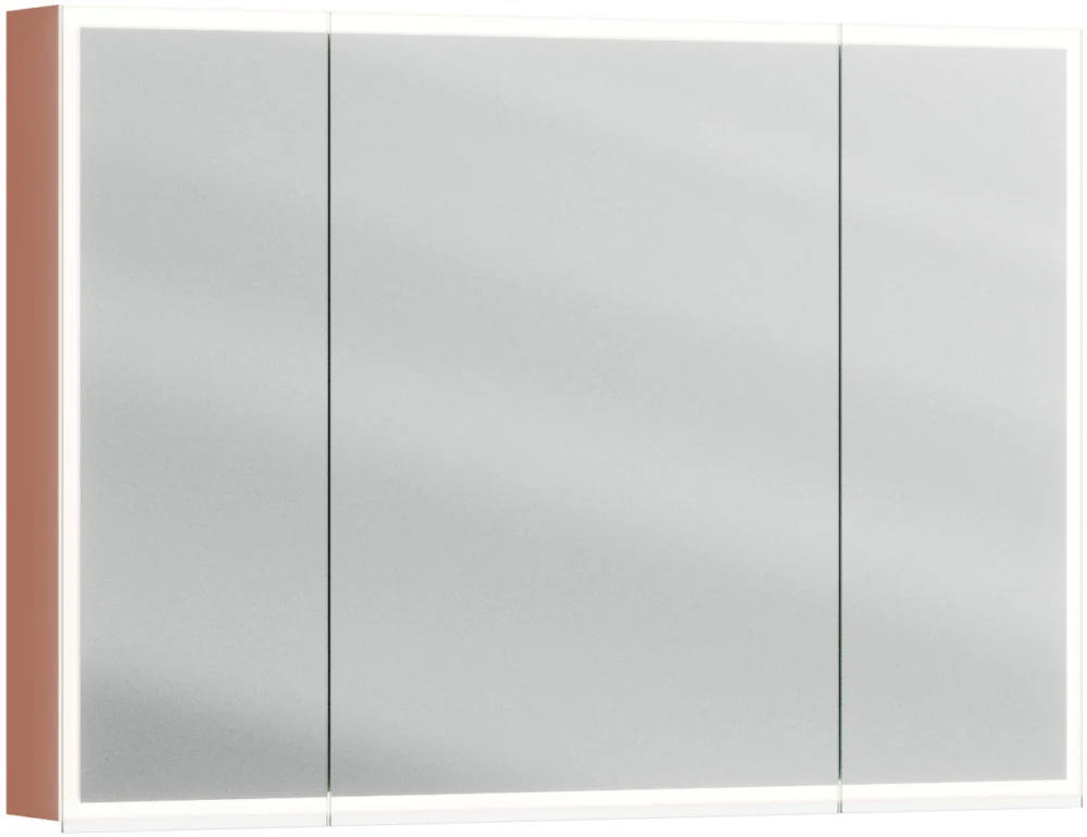 Armoire de toilette Alterna luuna LED plus avec éclairage inférieur/supérieur Terracotta Couleur de lumière réglable en continu 2700-6500 K Satisfait Ou Remboursé