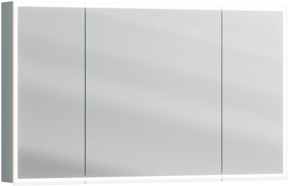 Armoire de toilette Alterna luuna LED plus avec éclairage inférieur/supérieur Monument grey Couleur de lumière réglable en continu 2700-6500 K Certifié