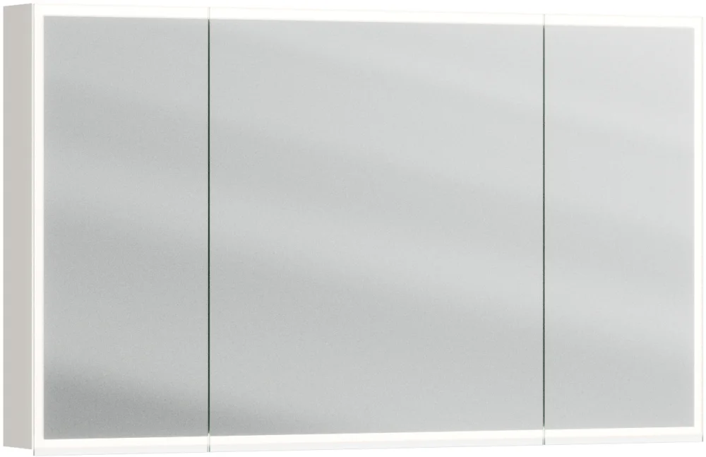 Expédition Rapide Armoire de toilette Alterna luuna LED plus avec éclairage inférieur/supérieur Pearl grey Couleur de lumière réglable en continu 2700-6500 K