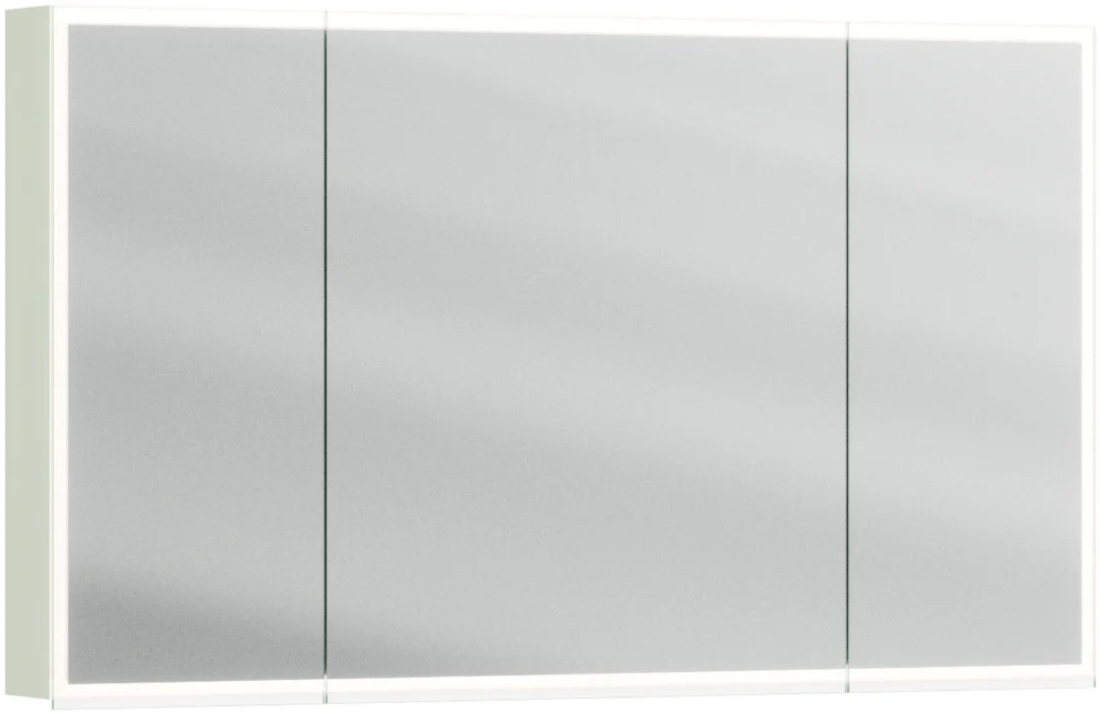 Armoire de toilette Alterna luuna LED plus avec éclairage inférieur/supérieur Vert pistache Couleur de lumière réglable en continu 2700-6500 K Achat Immédiat