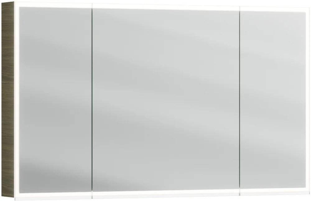 Armoire de toilette Alterna luuna LED plus avec éclairage inférieur/supérieur Chêne graphite Couleur de lumière réglable en continu 2700-6500 K Prix Réduit