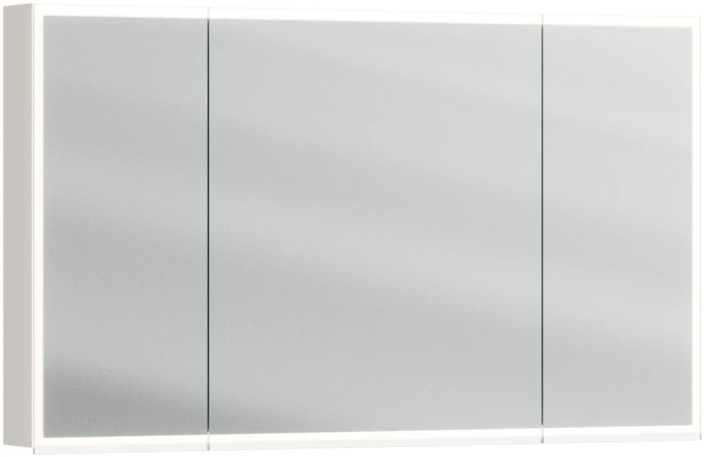 Armoire de toilette Alterna luuna LED plus avec éclairage inférieur/supérieur Greige Couleur de lumière réglable en continu 2700-6500 K Top Vente
