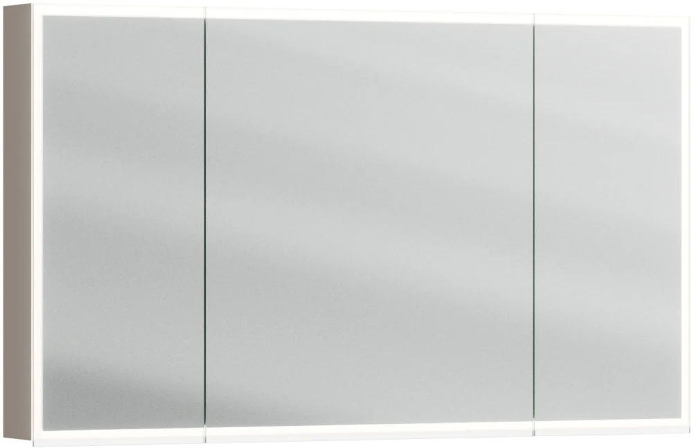 Armoire de toilette Alterna luuna LED plus avec éclairage inférieur/supérieur Cubanit grey Couleur de lumière réglable en continu 2700-6500 K Jusqu'à Épuisement Des Stocks