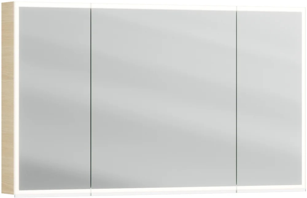 Remise Armoire de toilette Alterna luuna LED plus avec éclairage inférieur/supérieur Chêne natura Couleur de lumière réglable en continu 2700-6500 K