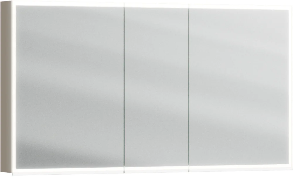 Armoire de toilette Alterna luuna LED plus avec éclairage inférieur/supérieur Dark taupe Couleur de lumière réglable en continu 2700-6500 K Commander Maintenant