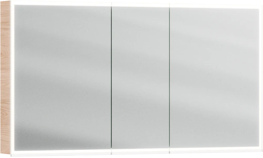 Armoire de toilette Alterna luuna LED plus avec éclairage inférieur/supérieur Casella oak Couleur de lumière réglable en continu 2700-6500 K Must-Have
