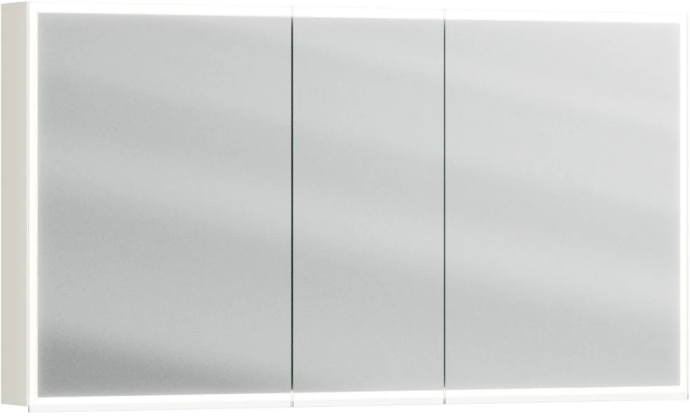 Armoire de toilette Alterna luuna LED plus avec éclairage inférieur/supérieur Gris claire Couleur de lumière réglable en continu 2700-6500 K Livraison Express