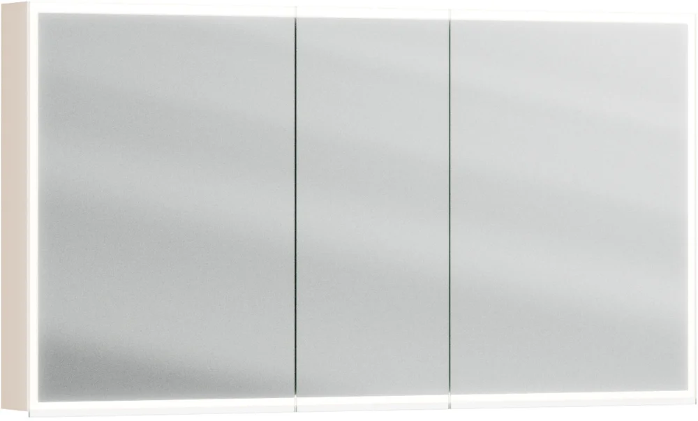 Prix Réduit Armoire de toilette Alterna luuna LED plus avec éclairage inférieur/supérieur Cashmere grey Couleur de lumière réglable en continu 2700-6500 K
