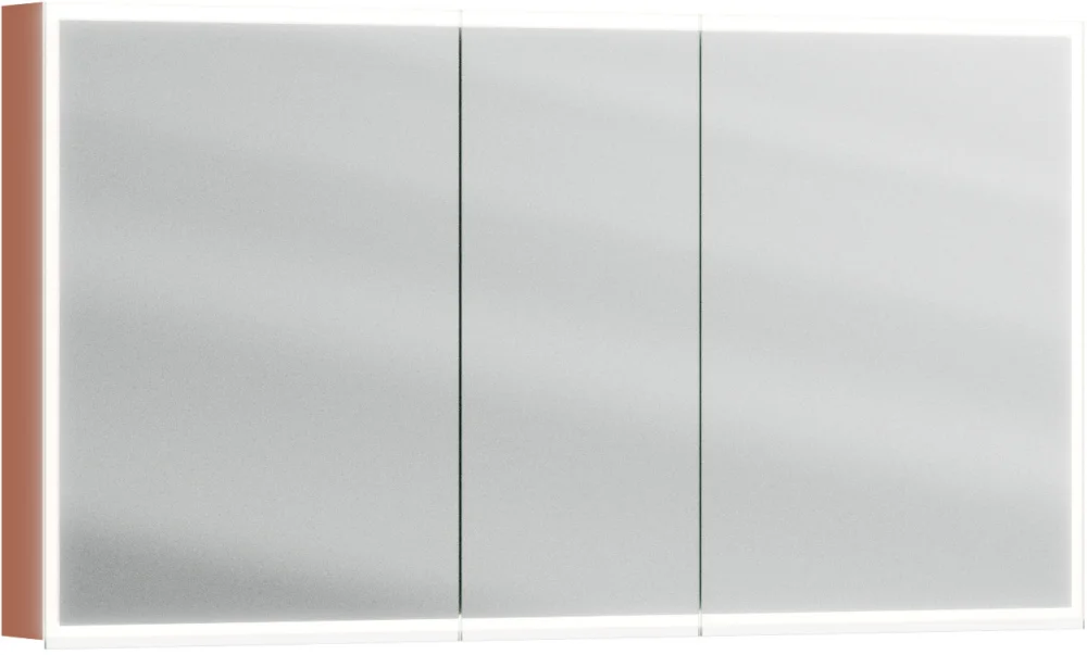 Réduction Armoire de toilette Alterna luuna LED plus avec éclairage inférieur/supérieur Terracotta Couleur de lumière réglable en continu 2700-6500 K