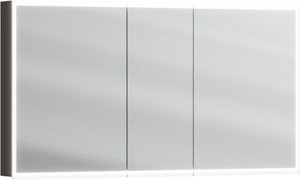 Armoire de toilette Alterna luuna LED plus avec éclairage inférieur/supérieur Graphite grey Couleur de lumière réglable en continu 2700-6500 K Populaire