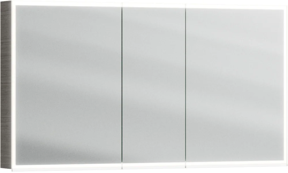 Armoire de toilette Alterna luuna LED plus avec éclairage inférieur/supérieur Titanium oak Couleur de lumière réglable en continu 2700-6500 K Haute Qualité
