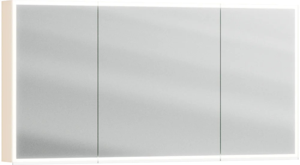 Armoire de toilette Alterna luuna LED plus avec éclairage inférieur/supérieur Sandbeige Couleur de lumière réglable en continu 2700-6500 K Vente Flash