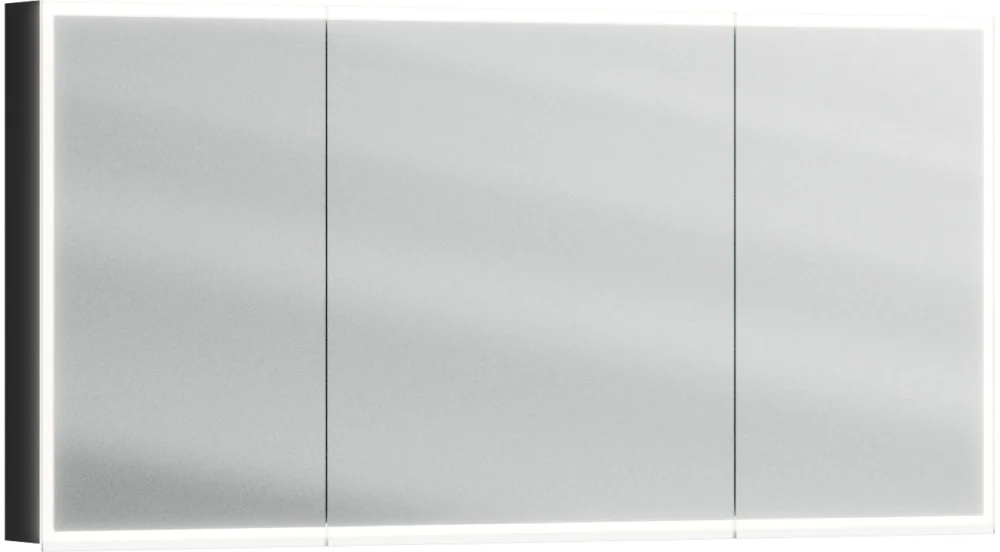 Commander Maintenant Armoire de toilette Alterna luuna LED plus avec éclairage inférieur/supérieur Nero ingo Couleur de lumière réglable en continu 2700-6500 K