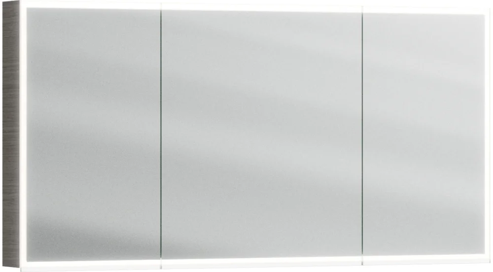 Quantité Limitée Armoire de toilette Alterna luuna LED plus avec éclairage inférieur/supérieur Titanium oak Couleur de lumière réglable en continu 2700-6500 K