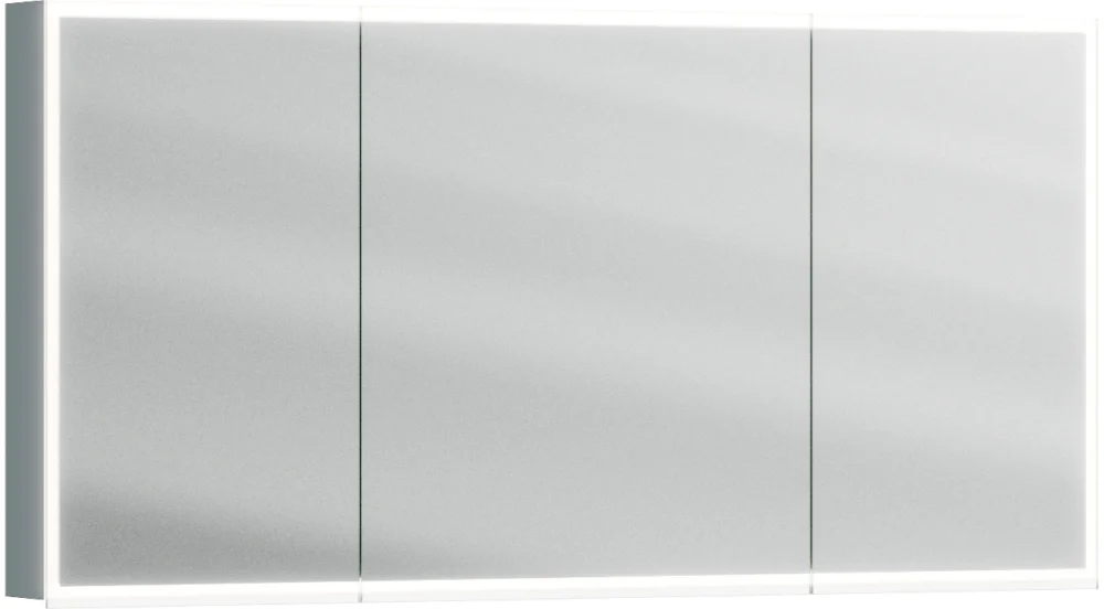 Armoire de toilette Alterna luuna LED plus avec éclairage inférieur/supérieur Monument grey Couleur de lumière réglable en continu 2700-6500 K Populaire