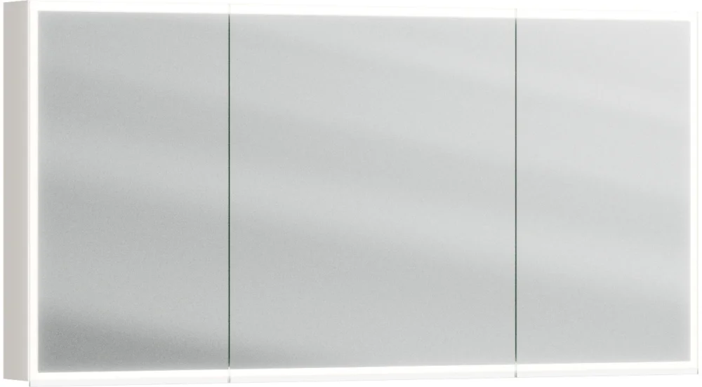 Armoire de toilette Alterna luuna LED plus avec éclairage inférieur/supérieur Greige Couleur de lumière réglable en continu 2700-6500 K Satisfait Ou Remboursé