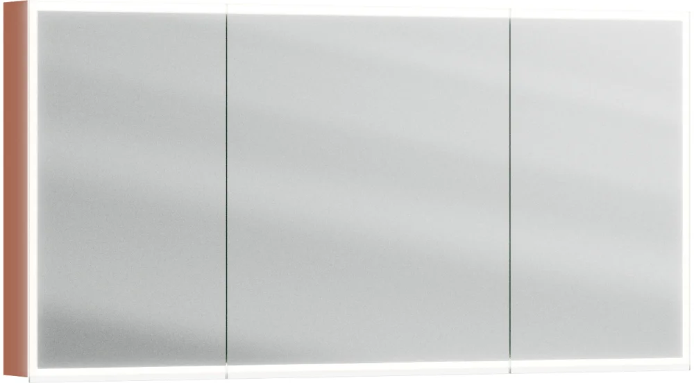 Prix Cassé Armoire de toilette Alterna luuna LED plus avec éclairage inférieur/supérieur Terracotta Couleur de lumière réglable en continu 2700-6500 K
