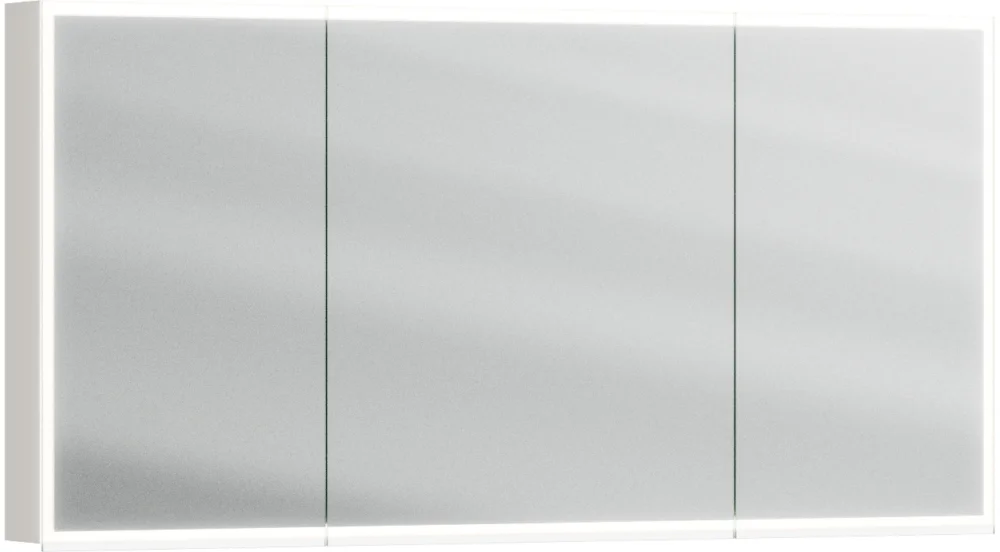 Armoire de toilette Alterna luuna LED plus avec éclairage inférieur/supérieur Pearl grey Couleur de lumière réglable en continu 2700-6500 K Offre Limitée