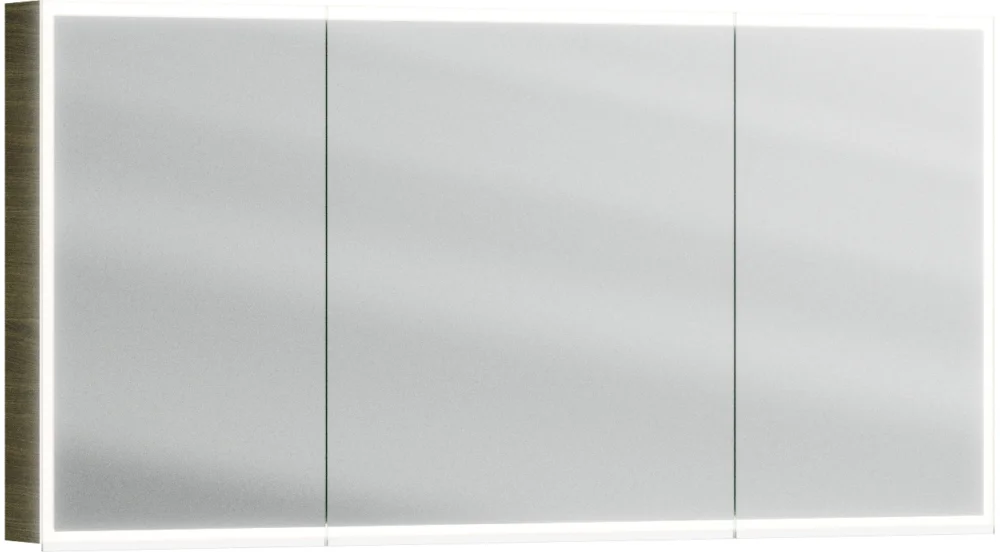 Armoire de toilette Alterna luuna LED plus avec éclairage inférieur/supérieur Chêne graphite Couleur de lumière réglable en continu 2700-6500 K Offre Du Jour
