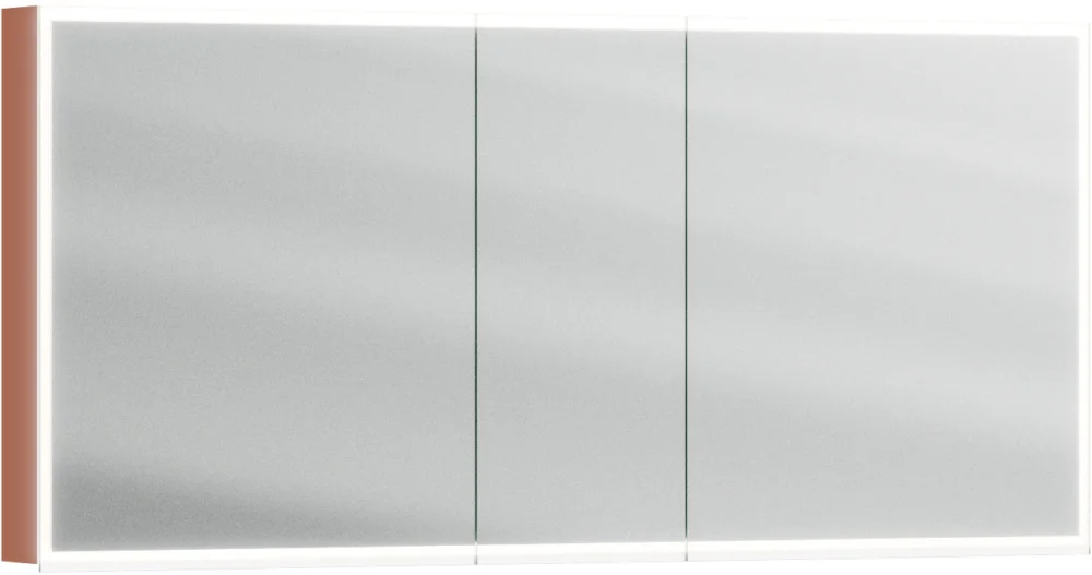 Armoire de toilette Alterna luuna LED plus avec éclairage inférieur/supérieur Terracotta Couleur de lumière réglable en continu 2700-6500 K Meilleur Choix