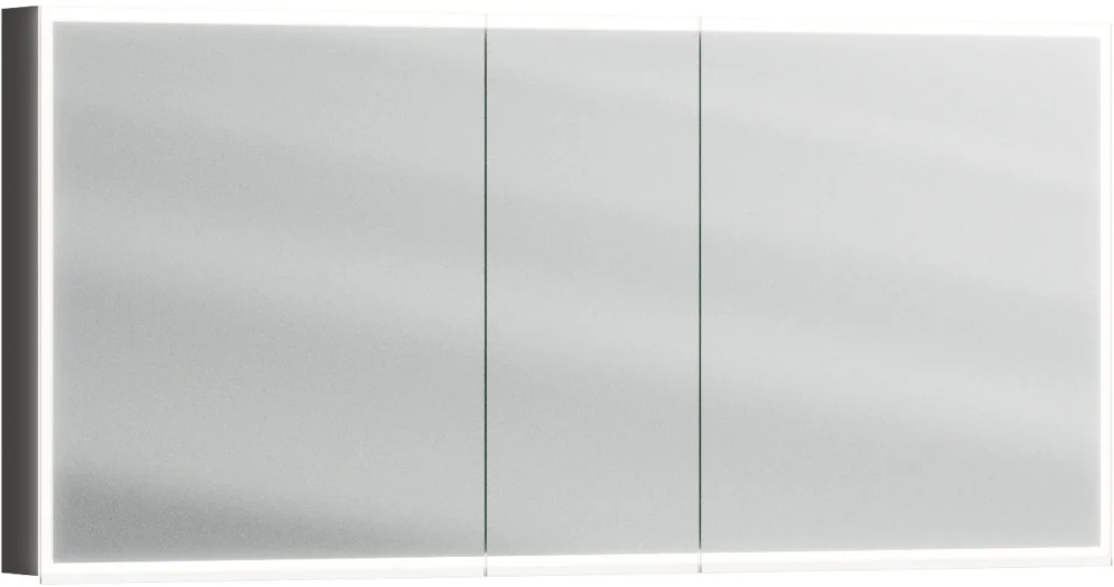 Armoire de toilette Alterna luuna LED plus avec éclairage inférieur/supérieur Darkgray Couleur de lumière réglable en continu 2700-6500 K Vente Flash