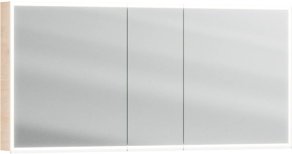 Armoire de toilette Alterna luuna LED plus avec éclairage inférieur/supérieur Chêne natura brut de sciage Couleur de lumière réglable en continu 2700-6500 K Prix Cassé