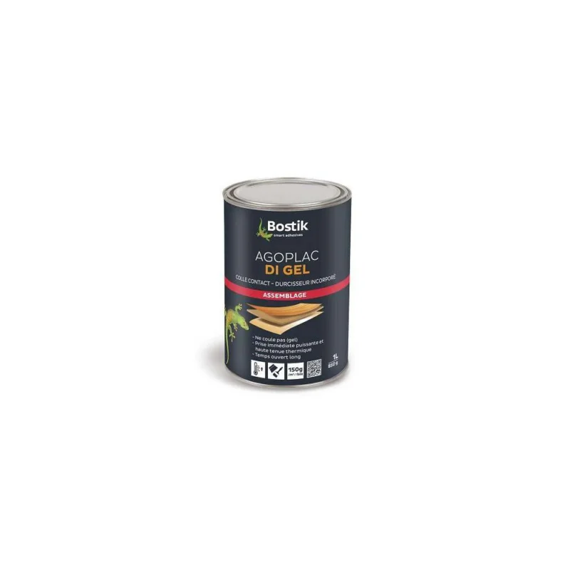 Colle AGOPLAC DI gel avec durcisseur incorporé bidon(s) 1LBOSTIK Bon Marché