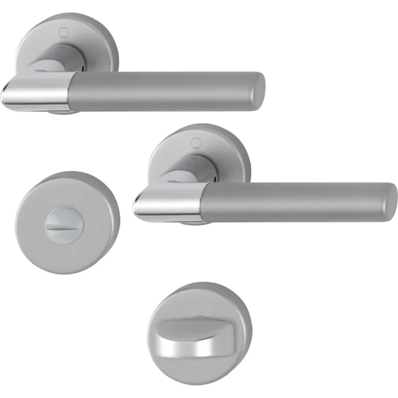 POIGNEE DE PORTE rosace LECCE-F49 Inox condamnationHOPPE Meilleure Vente