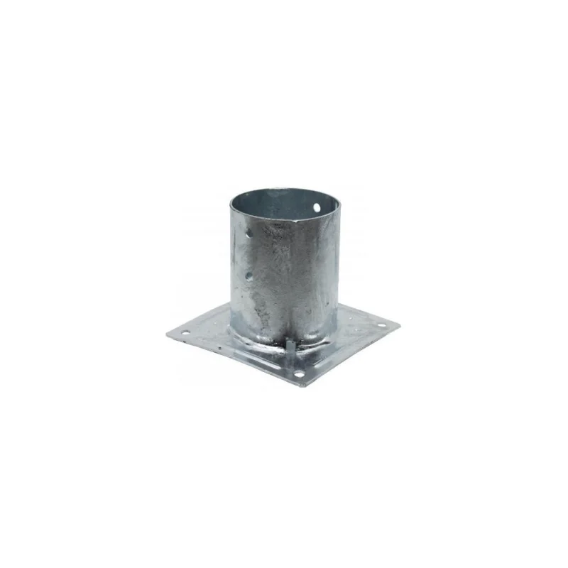 Acheter Direct Pied de poteau jardin rond à boulonner PPJRB Ø101x150mm Ep.2mm pièceSIMPSON