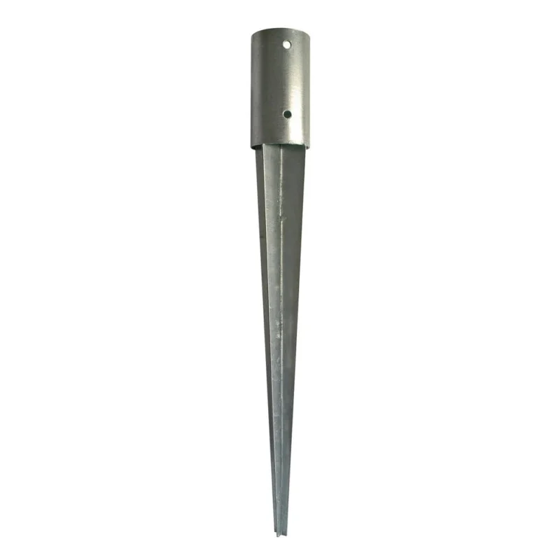 Quantité Limitée Pied de poteau jardin rond à enfoncer PPJRE Ø81x750mm Ep.2mm pièce(s)SIMPSON