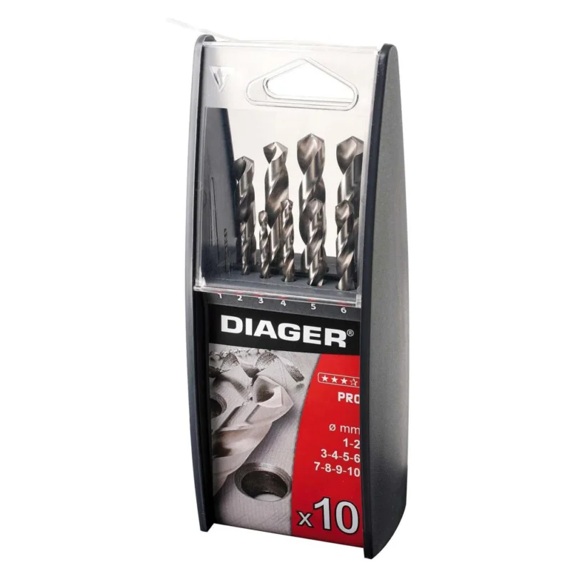 Foret Ø1 à 10mm coffret 10DIAGER Promotion Saisonnière