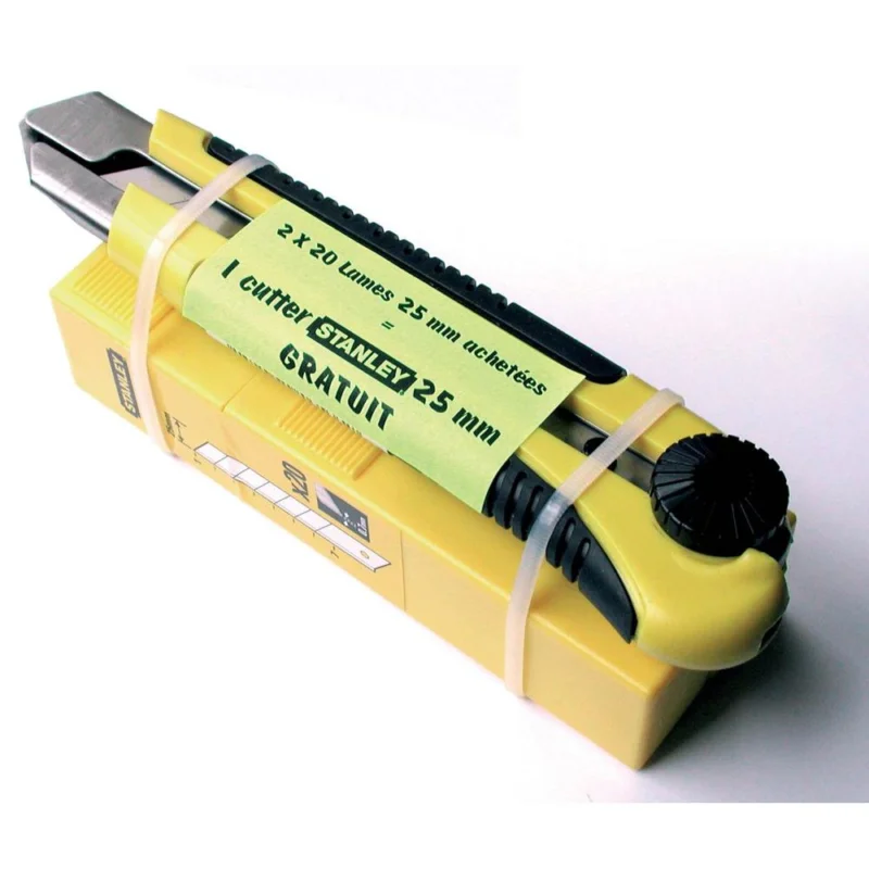 Meilleure Vente Cutter avec 40 lames 25mm lotHILAIRE
