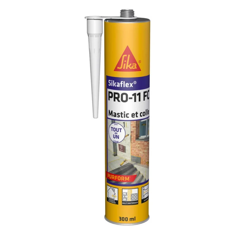 Mastic colle SIKAFLEX PRO 11FC PURFORM PU noir cartouche 300mlSIKA Usine Directe