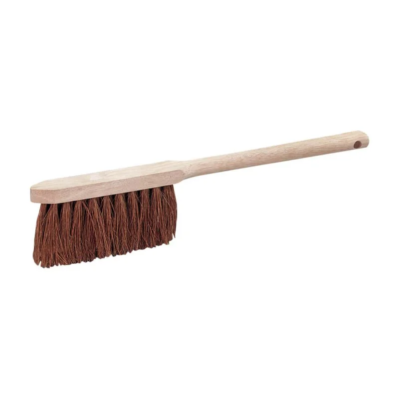 Balayette manche bois long 3 rangs fibres coco 45cmNESPOLI Usine Directe